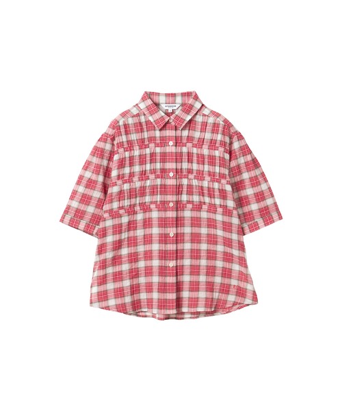 McGREGOR(マックレガー)の「ギャザーチェックシャツ(シャツ/ブラウス・レディース・ブラウン/レッド/アクア・M/L)」の20枚目の写真