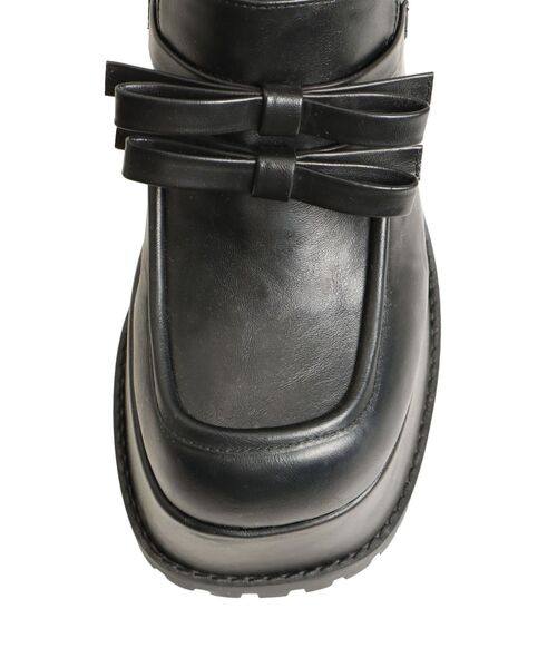 EMODA（エモダ）の「リボンプラットフォームローファー（ローファー・レディース・ブラウン/ブラック・SMALL/MEDIUM/LARGE）」の10枚目の写真