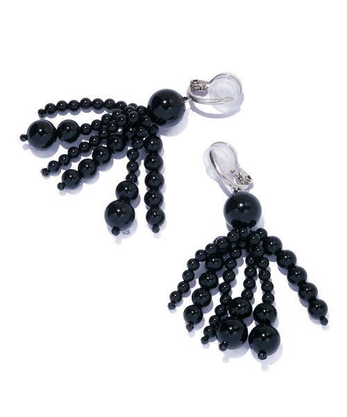 IRIS47(イリスフォーセブン)の「【IRIS 47】bundle earring onyx/バンドル イヤリング オニキス(イヤリング・レディース・ブラック・FREE)」の4枚目の写真