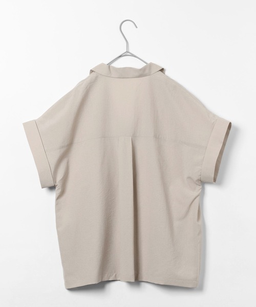 GLOBAL WORK(グローバルワーク)の「Airy Breezeシャツジャケット/645120(シャツ/ブラウス・レディース・ダークグレー/ブラウン系その他6/グレイッシュベージュ・MEDIUM/LARGE)」の16枚目の写真