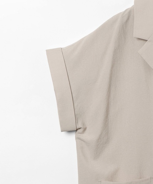GLOBAL WORK(グローバルワーク)の「Airy Breezeシャツジャケット/645120(シャツ/ブラウス・レディース・ダークグレー/ブラウン系その他6/グレイッシュベージュ・MEDIUM/LARGE)」の19枚目の写真