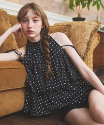 Heather ドット柄ミニワンピース Heather｜ヘザーのワンピース/ドレス（ドット柄）通販 - ZOZOTOWN