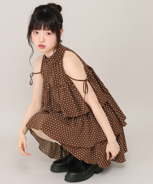 Heather（ヘザー）の「マルチWAYアメスリミニワンピース　1000276（ワンピース・レディース・アイボリー/ブラック系その他/ホワイト系その他/ブラウン系その他・FREE）」の4枚目の写真