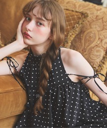 Heather ドット柄ミニワンピース Heather｜ヘザーのワンピース（ドット柄）通販 - ZOZOTOWN