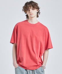 ヴィンテージピグメントTシャツ(レッド)
