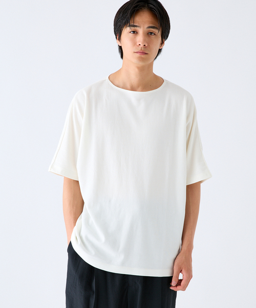 Product Twelve（プロダクトトゥエルブ）の「EDIFICE by Product Twelve リファインドドルマンシャツ（Tシャツ/カットソー・メンズ・ホワイト/ブラウン・LARGE/MEDIUM）」の6枚目の写真