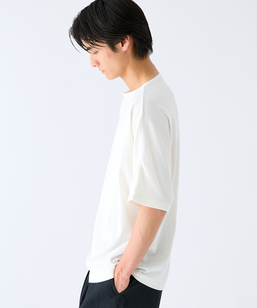 Product Twelve（プロダクトトゥエルブ）の「EDIFICE by Product Twelve リファインドドルマンシャツ（Tシャツ/カットソー・メンズ・ホワイト/ブラウン・LARGE/MEDIUM）」の8枚目の写真