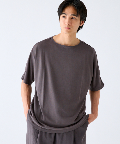 Product Twelve（プロダクトトゥエルブ）の「EDIFICE by Product Twelve リファインドドルマンシャツ（Tシャツ/カットソー・メンズ・ホワイト/ブラウン・LARGE/MEDIUM）」の14枚目の写真