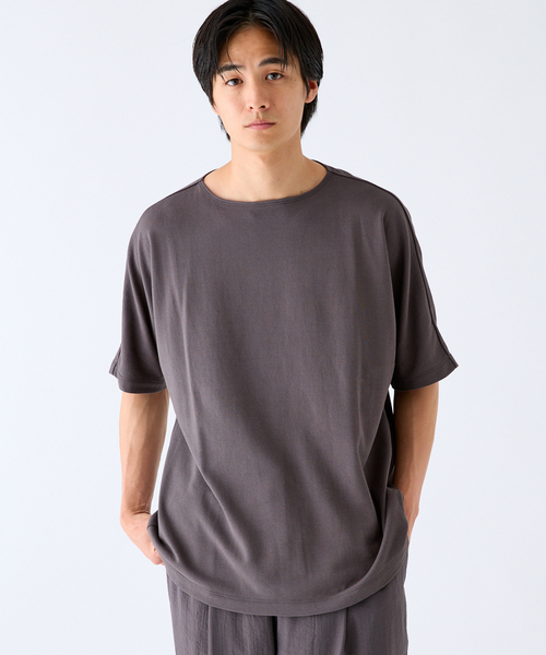 Product Twelve（プロダクトトゥエルブ）の「EDIFICE by Product Twelve リファインドドルマンシャツ（Tシャツ/カットソー・メンズ・ホワイト/ブラウン・LARGE/MEDIUM）」の15枚目の写真