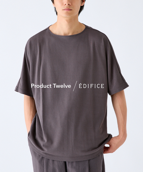 Product Twelve（プロダクトトゥエルブ）の「EDIFICE by Product Twelve リファインドドルマンシャツ（Tシャツ/カットソー・メンズ・ホワイト/ブラウン・LARGE/MEDIUM）」の20枚目の写真
