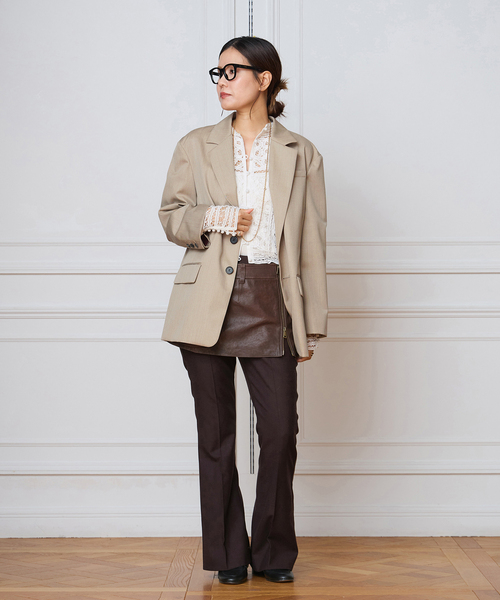 IENA LA BOUCLE（イエナラブークル）の「IENA LA BOUCLE ウーステッドツイルジャケット（テーラードジャケット・レディース・ベージュ系その他・FREE）」の11枚目の写真