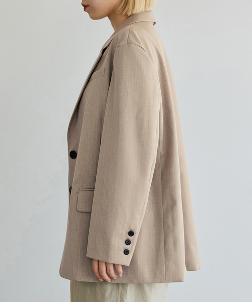 IENA LA BOUCLE（イエナラブークル）の「IENA LA BOUCLE ウーステッドツイルジャケット（テーラードジャケット・レディース・ベージュ系その他・FREE）」の17枚目の写真