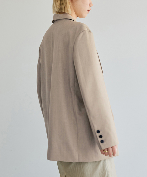 IENA LA BOUCLE（イエナラブークル）の「IENA LA BOUCLE ウーステッドツイルジャケット（テーラードジャケット・レディース・ベージュ系その他・FREE）」の19枚目の写真
