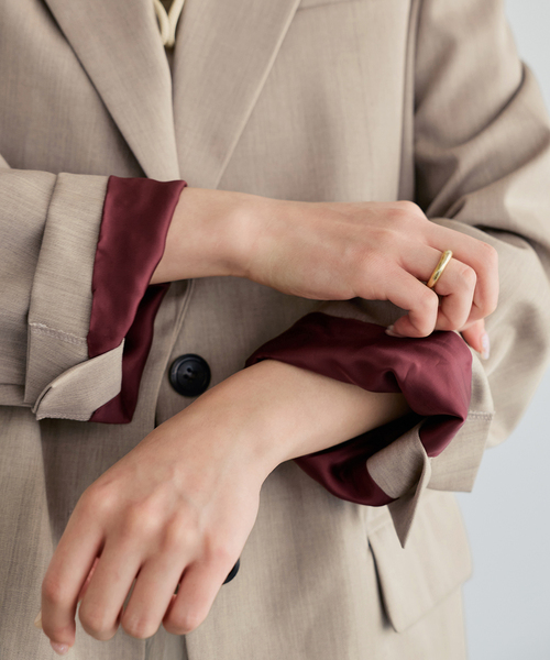 IENA LA BOUCLE（イエナラブークル）の「IENA LA BOUCLE ウーステッドツイルジャケット（テーラードジャケット・レディース・ベージュ系その他・FREE）」の21枚目の写真