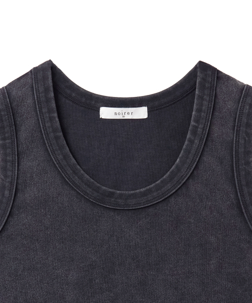 NOIRER（ノイア）の「コットンピグメントスリーブレス（ブラック）（Tシャツ/カットソー・メンズ・その他・50/52）」の4枚目の写真