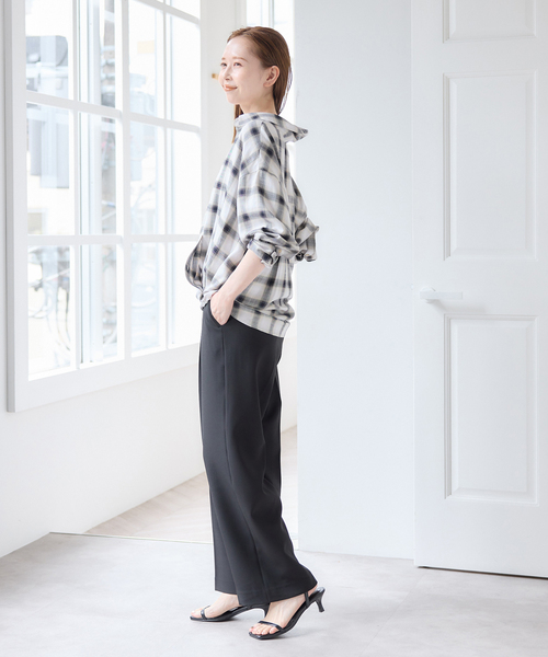 U by SPICK&SPAN（ユーバイスピックアンドスパン）の「カシュクールシャツ（シャツ/ブラウス・レディース・チャコールグレー/ブラウン・FREE）」の6枚目の写真
