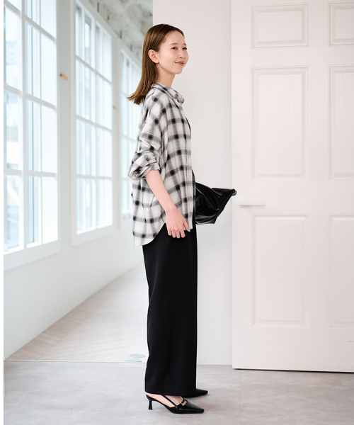 U by SPICK&SPAN（ユーバイスピックアンドスパン）の「カシュクールシャツ（シャツ/ブラウス・レディース・チャコールグレー/ブラウン・FREE）」の17枚目の写真