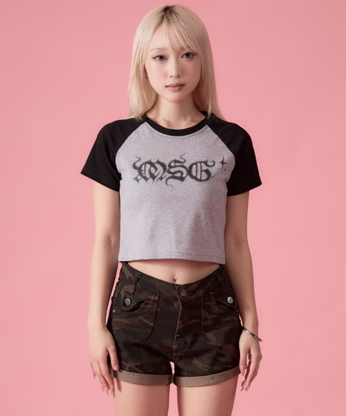mindseeker girls(マインドシーカーガールズ)の「Tribal Raglan T-Shirt / トライバルラグランTシャツ(Tシャツ/カットソー・レディース・ホワイト/ベビーピンク/ブラック・FREE)」の12枚目の写真