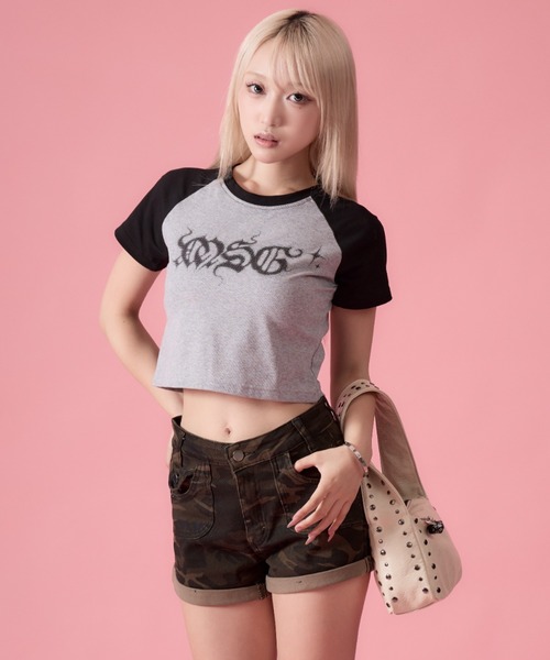 mindseeker girls(マインドシーカーガールズ)の「Tribal Raglan T-Shirt / トライバルラグランTシャツ(Tシャツ/カットソー・レディース・ホワイト/ベビーピンク/ブラック・FREE)」の14枚目の写真