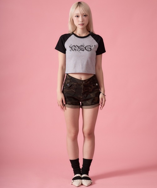mindseeker girls(マインドシーカーガールズ)の「Tribal Raglan T-Shirt / トライバルラグランTシャツ(Tシャツ/カットソー・レディース・ホワイト/ベビーピンク/ブラック・FREE)」の16枚目の写真