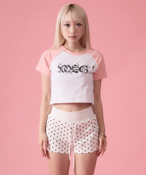 mindseeker girls(マインドシーカーガールズ)の「Tribal Raglan T-Shirt / トライバルラグランTシャツ(Tシャツ/カットソー・レディース・ホワイト/ベビーピンク/ブラック・FREE)」の4枚目の写真
