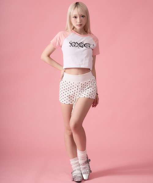 mindseeker girls(マインドシーカーガールズ)の「Tribal Raglan T-Shirt / トライバルラグランTシャツ(Tシャツ/カットソー・レディース・ホワイト/ベビーピンク/ブラック・FREE)」の9枚目の写真