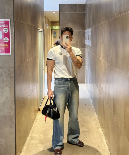PACIENCIA(パシエンシア)の「クラシックリングマッスルフィット半袖WHITE(Tシャツ/カットソー・メンズ・その他・LARGE/XX-LARGE/X-LARGE)」の2枚目の写真