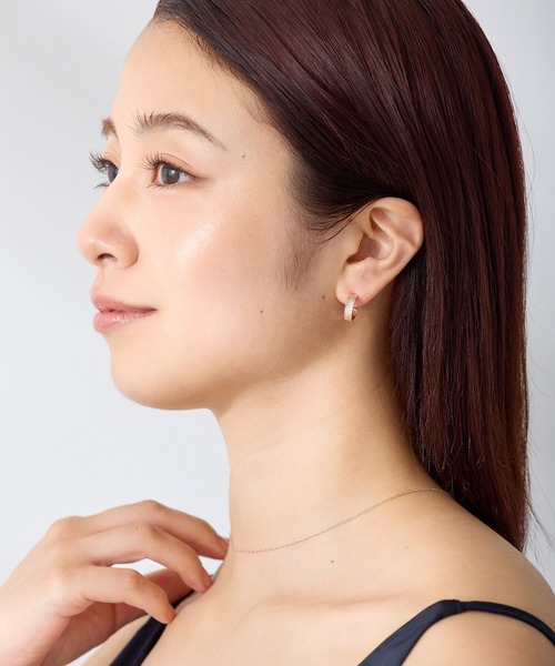 CALIN STANDARD(カリンスタンダード)の「◆金属アレルギー対応◆◆made in japan◆ 【高品質ポスト】【純金・純銀厚メッキ】シャイン ジルコニアセラミックポストピアス(ピアス(両耳用)・レディース・シルバー/ゴールド/ピンクゴールド・FREE)」の9枚目の写真