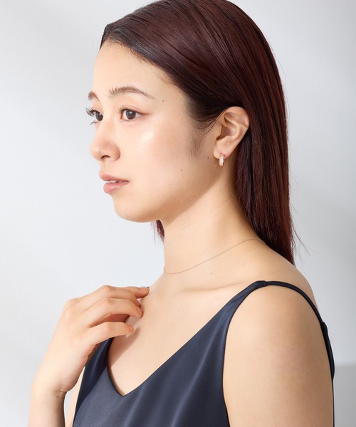 CALIN STANDARD(カリンスタンダード)の「◆金属アレルギー対応◆◆made in japan◆ 【高品質ポスト】【純金・純銀厚メッキ】シャイン ジルコニアセラミックポストピアス(ピアス(両耳用)・レディース・シルバー/ゴールド/ピンクゴールド・FREE)」の12枚目の写真