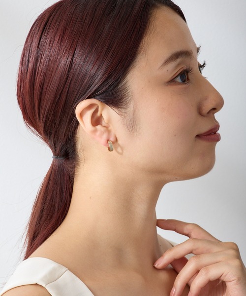 CALIN STANDARD(カリンスタンダード)の「◆金属アレルギー対応◆◆made in japan◆ 【高品質ポスト】【純金・純銀厚メッキ】シャイン ジルコニアセラミックポストピアス(ピアス(両耳用)・レディース・シルバー/ゴールド/ピンクゴールド・FREE)」の13枚目の写真