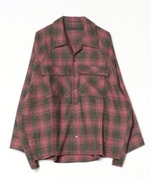 my beautiful landlet（マイビューティフルランドレット）の「【my beautiful landlet】 BRUSHED CHECK RAGLAN BIG SHIRT（シャツ/ブラウス）」