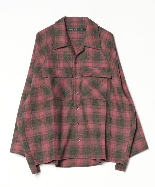 my beautiful landlet(マイビューティフルランドレット)の「【my beautiful landlet】 BRUSHED CHECK RAGLAN BIG SHIRT(シャツ/ブラウス・メンズ・イエロー/ピンク/グリーン/ブラウン・1/0)」の20枚目の写真