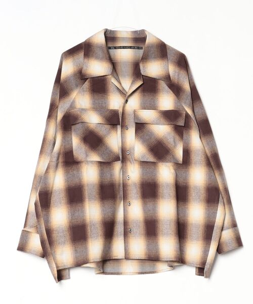 my beautiful landlet(マイビューティフルランドレット)の「【my beautiful landlet】 BRUSHED CHECK RAGLAN BIG SHIRT(シャツ/ブラウス・メンズ・イエロー/ピンク/グリーン/ブラウン・1/0)」の17枚目の写真