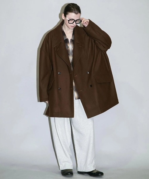 my beautiful landlet(マイビューティフルランドレット)の「【my beautiful landlet】 BRUSHED CHECK RAGLAN BIG SHIRT(シャツ/ブラウス・メンズ・イエロー/ピンク/グリーン/ブラウン・1/0)」の8枚目の写真