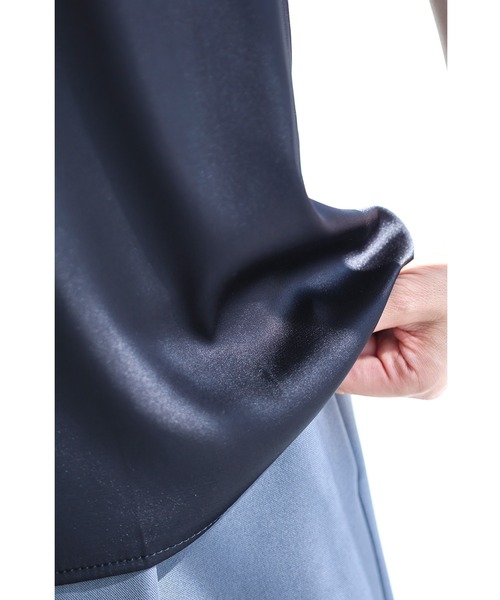 cawaii(カワイイ)の「伸びるサテン カットソートップス(タンクトップ・レディース・ホワイト/ブラック・L/XL/M)」の21枚目の写真