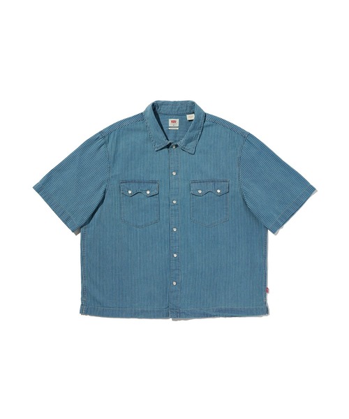 Levi's(リーバイス)の「Levi's/リーバイス ショートスリーブ ボックスウエスタンシャツ(シャツ/ブラウス・メンズ・ブルー・XL/L/M/S)」の4枚目の写真