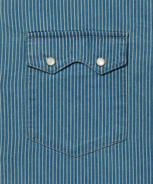 Levi's(リーバイス)の「Levi's/リーバイス ショートスリーブ ボックスウエスタンシャツ(シャツ/ブラウス・メンズ・ブルー・XL/L/M/S)」の9枚目の写真