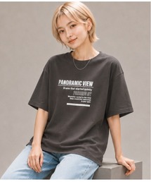 ビッグシルエットラバープリントTEE
