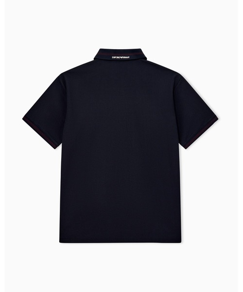 EMPORIO ARMANI(エンポリオアルマーニ)の「【エンポリオ アルマーニ】レギュラーフィット ポロシャツ コットンピケ イーグルロゴ(ポロシャツ・メンズ・ネイビー・X-LARGE/SMALL/MEDIUM/LARGE/X-SMALL)」の4枚目の写真