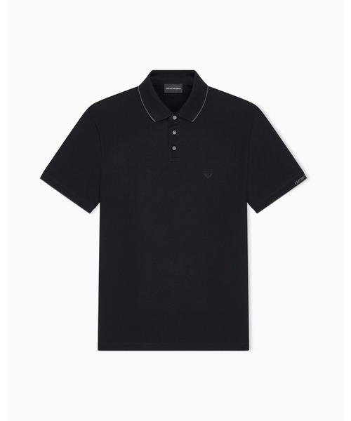 EMPORIO ARMANI(エンポリオアルマーニ)の「【エンポリオ アルマーニ】レギュラーフィット ポロシャツ コットンピケ イーグルロゴ(ポロシャツ・メンズ・ネイビー・X-LARGE/SMALL/MEDIUM/LARGE/X-SMALL)」の9枚目の写真
