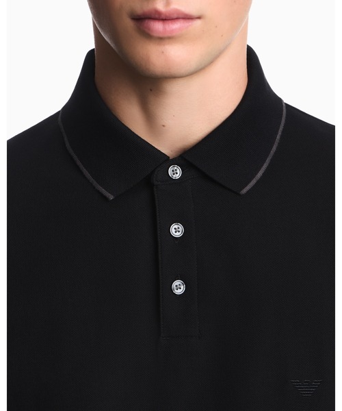 EMPORIO ARMANI(エンポリオアルマーニ)の「【エンポリオ アルマーニ】レギュラーフィット ポロシャツ コットンピケ イーグルロゴ(ポロシャツ・メンズ・ネイビー・X-LARGE/SMALL/MEDIUM/LARGE/X-SMALL)」の13枚目の写真