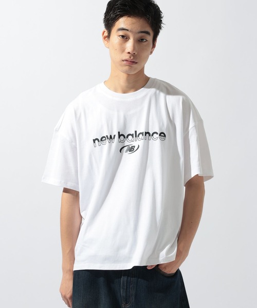 NEW BALANCE（ニューバランス）の「【New Balance(ニューバランス)】Trackside ショートスリーブTシャツ（Tシャツ/カットソー・メンズ・ネイビー/ホワイト・LARGE）」の5枚目の写真