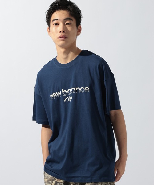 NEW BALANCE（ニューバランス）の「【New Balance(ニューバランス)】Trackside ショートスリーブTシャツ（Tシャツ/カットソー・メンズ・ネイビー/ホワイト・LARGE）」の8枚目の写真