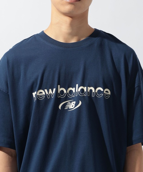NEW BALANCE（ニューバランス）の「【New Balance(ニューバランス)】Trackside ショートスリーブTシャツ（Tシャツ/カットソー・メンズ・ネイビー/ホワイト・LARGE）」の12枚目の写真