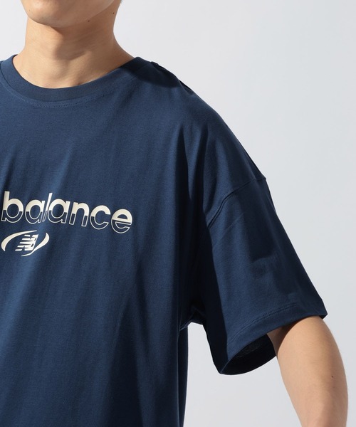 NEW BALANCE（ニューバランス）の「【New Balance(ニューバランス)】Trackside ショートスリーブTシャツ（Tシャツ/カットソー・メンズ・ネイビー/ホワイト・LARGE）」の14枚目の写真