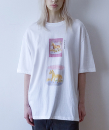 ラブマイホース 半袖Tシャツ (ホワイト)
