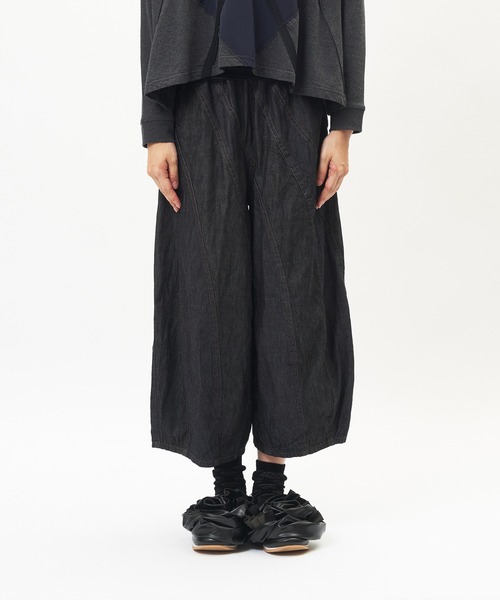 gomme（ゴム）の「マーブルデニムパンツ（デニムパンツ・レディース・ブラック/インディゴブルー・MEDIUM）」の10枚目の写真