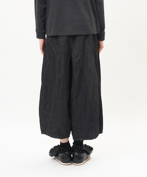 gomme（ゴム）の「マーブルデニムパンツ（デニムパンツ・レディース・ブラック/インディゴブルー・MEDIUM）」の12枚目の写真