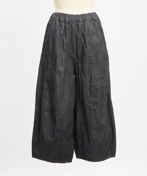 gomme（ゴム）の「マーブルデニムパンツ（デニムパンツ・レディース・ブラック/インディゴブルー・MEDIUM）」の13枚目の写真