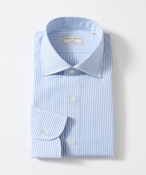 THOMAS MASON рубашка с длинным рукавом Londonstripe wide‑collar